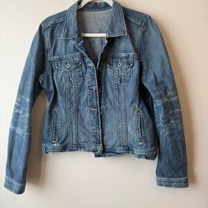 Women’s Ralph Lauren Polo Jeans Co. Lydia Repair Jean Jacket - XL Distressed